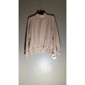 Champion Womens   Pullover Long Sleeve Turtleneck Sweatshirt Long Back Sz XL
